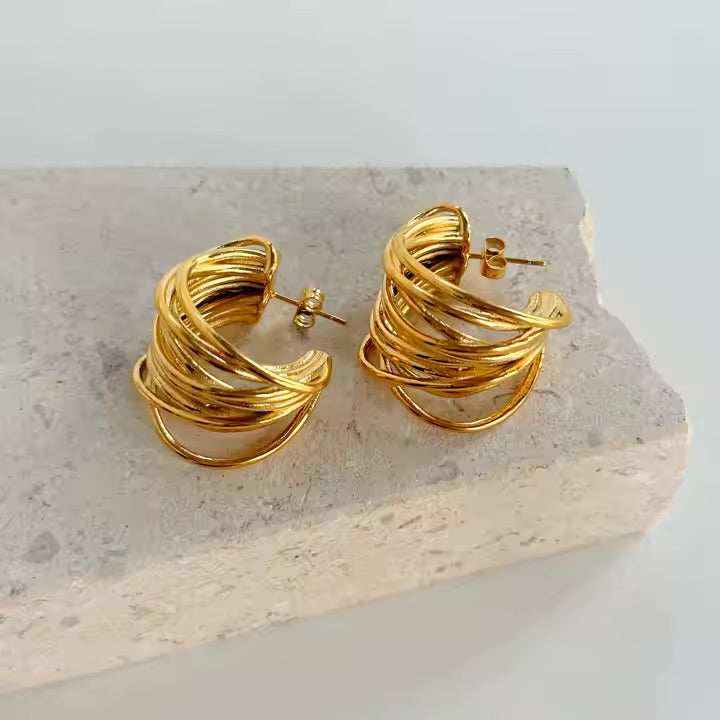 Ballerina’s Whisper Hoops