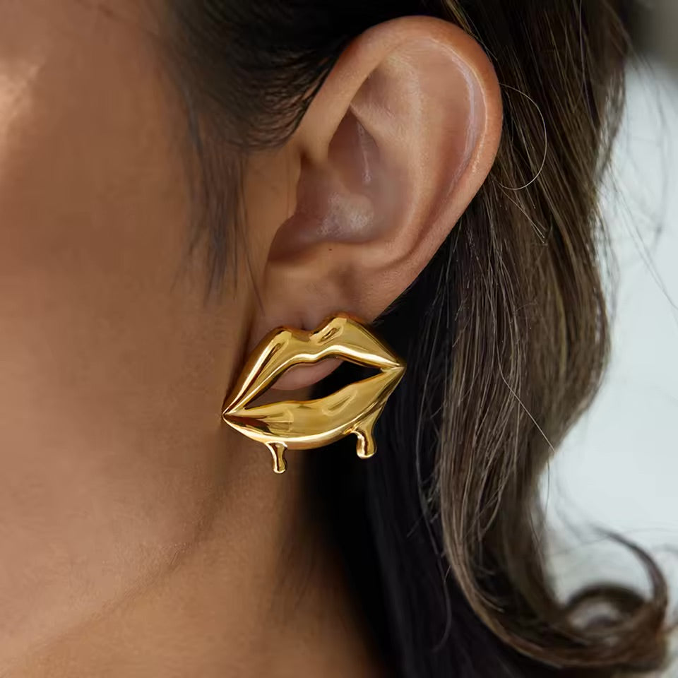 Melted Lips Earrings
