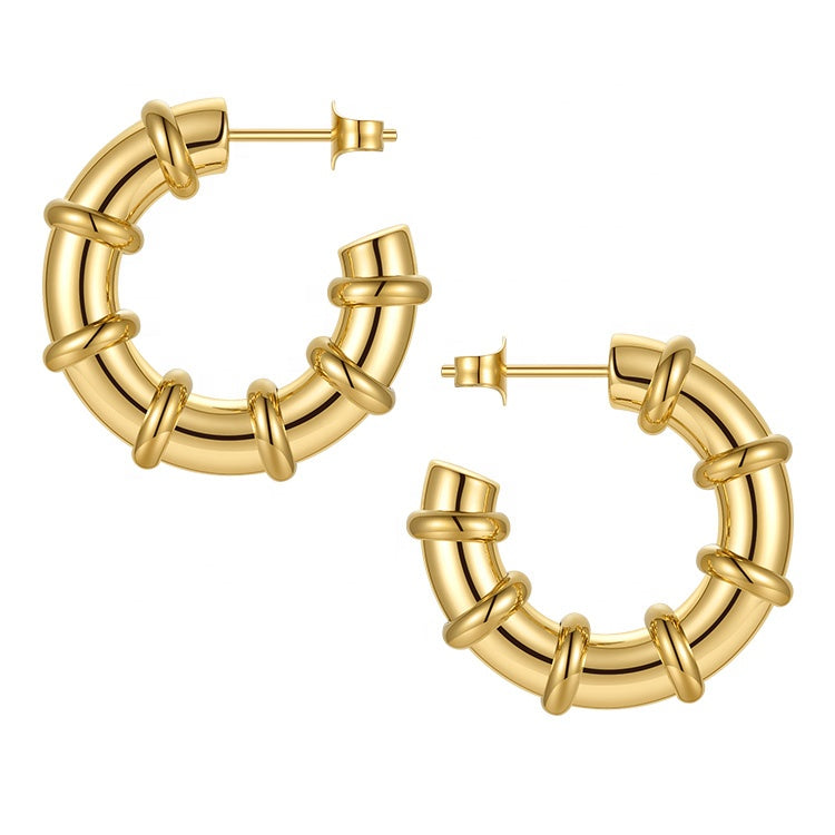 Sleek Bamboo hoops