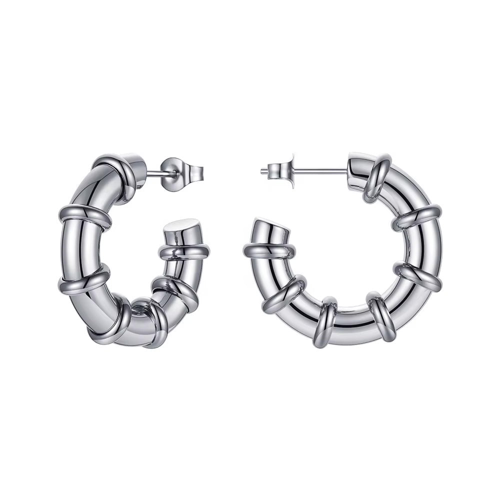 Sleek Bamboo hoops
