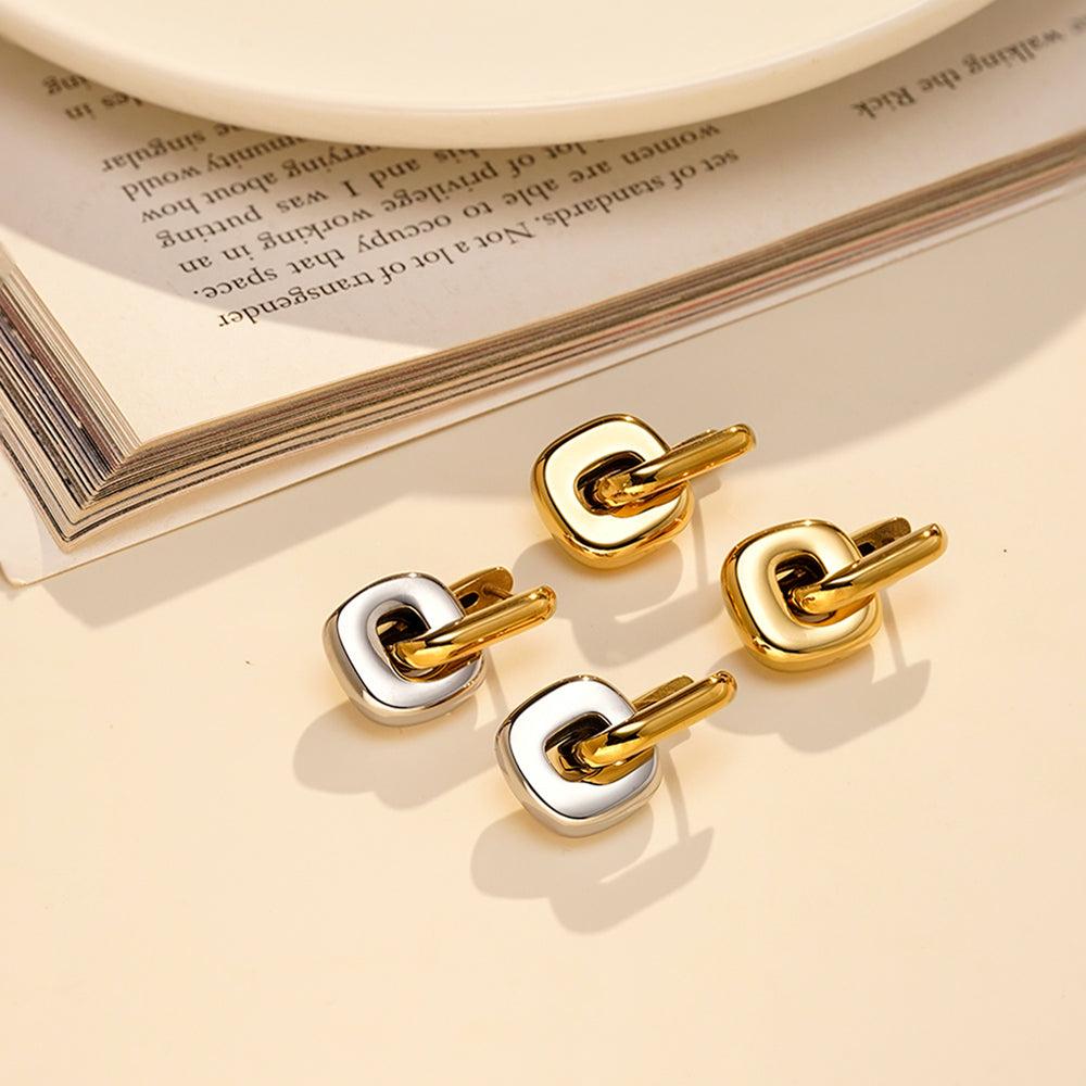 Edge Hoop Earrings