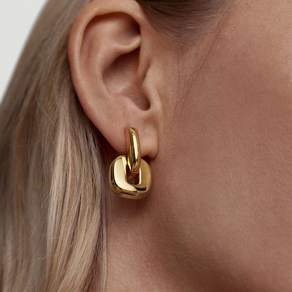 Edge Hoop Earrings
