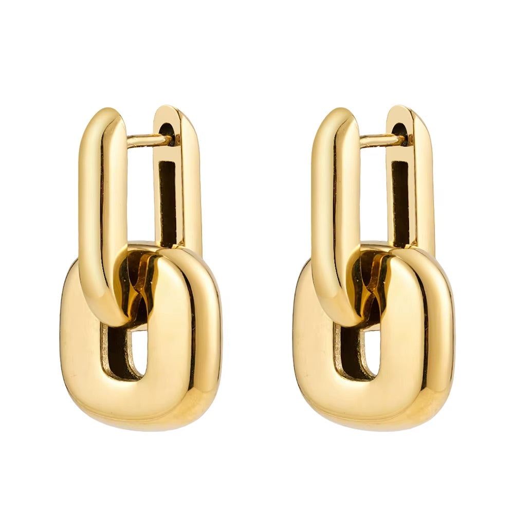 Edge Hoop Earrings