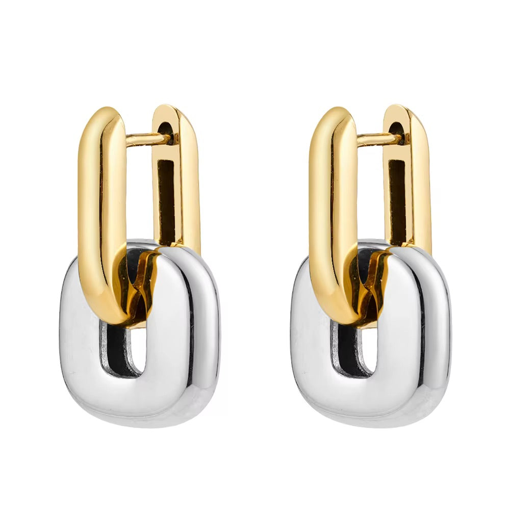 Edge Hoop Earrings