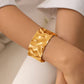 Hammered Hug Cuff Bracelet