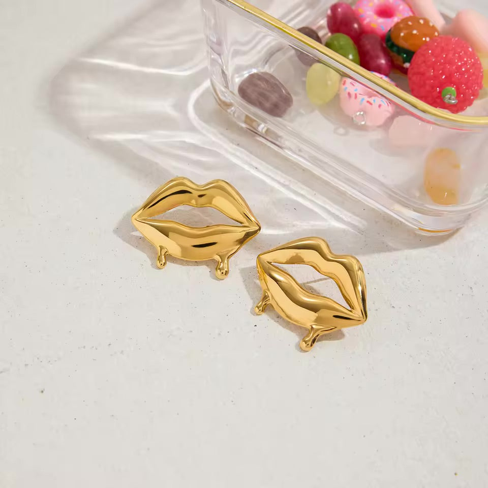 Melted Lips Earrings