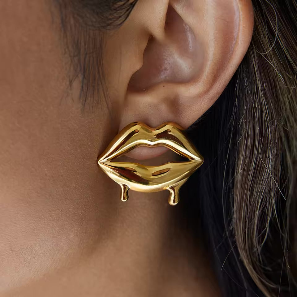 Melted Lips Earrings