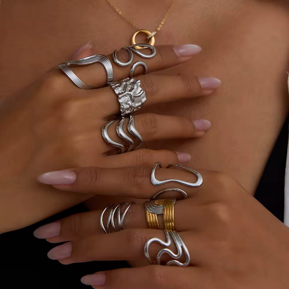 Crinkle Cut Band Ring