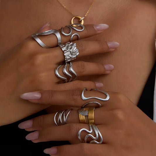 Crinkle Cut Band Ring
